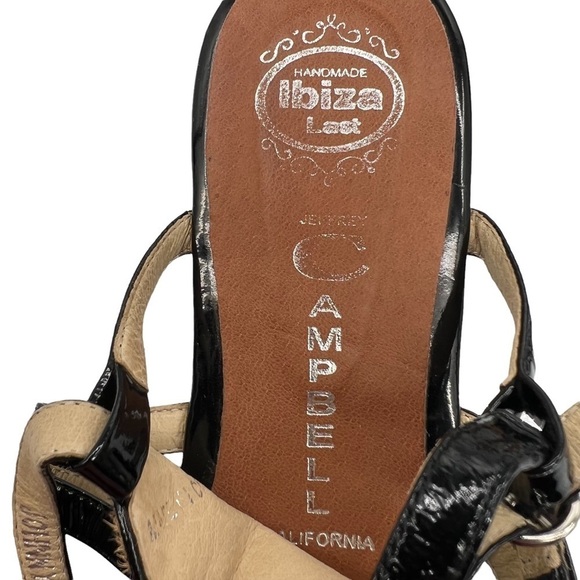 Jeffrey Campbell Johnny Fur Leopard Print Flat T-Strap Sandals Size 8 Women's - Picture 2 of 9